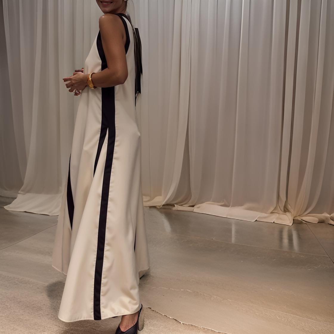 Celeste - Elegant Sleeveless Colorful Maxi Dress