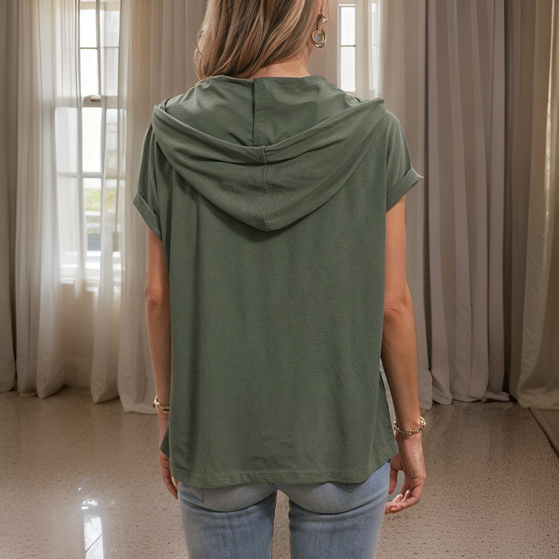 Elira - Casual Hoodie with Drawstrings