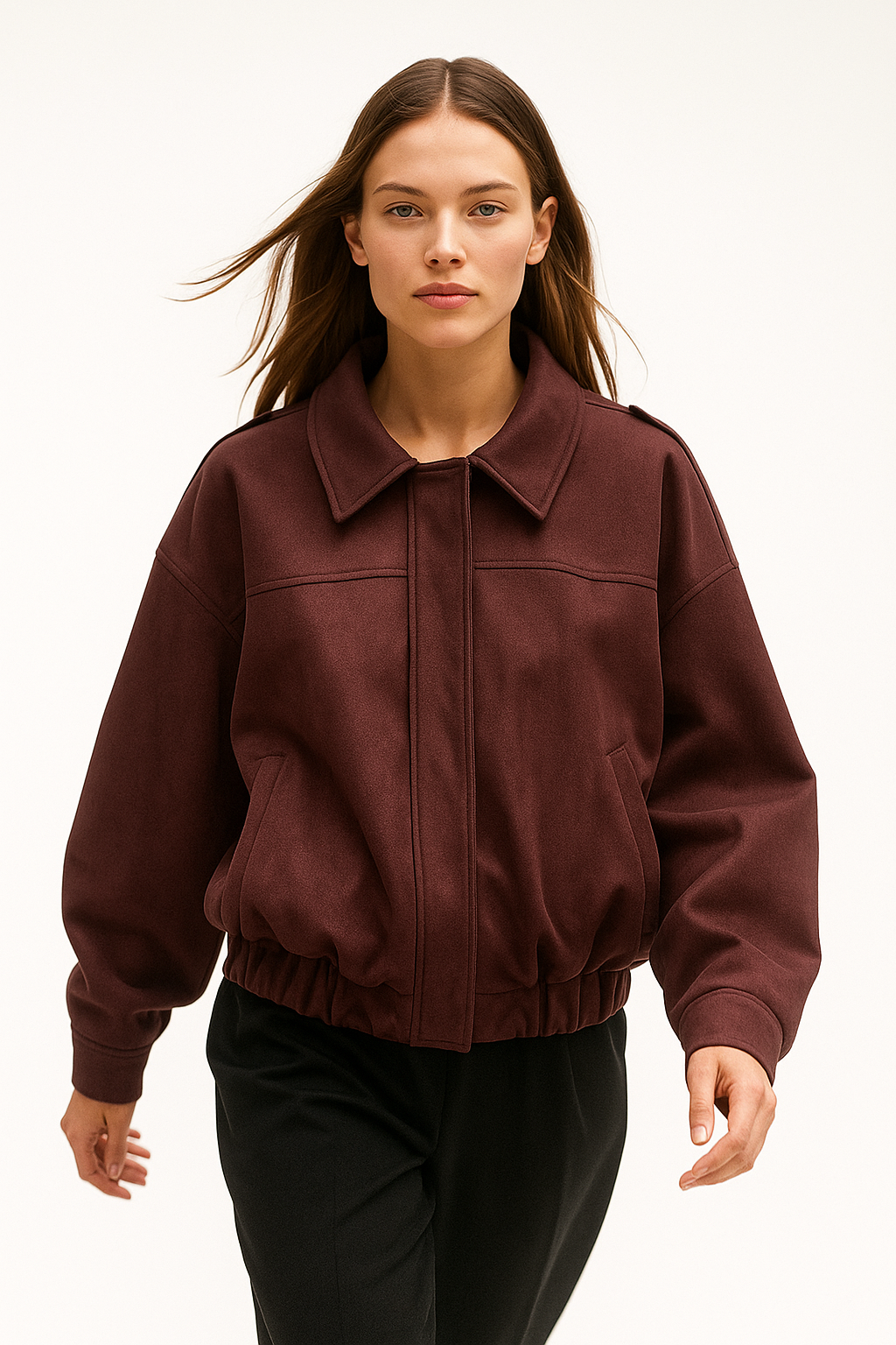 Arden Women's Suede Bomber