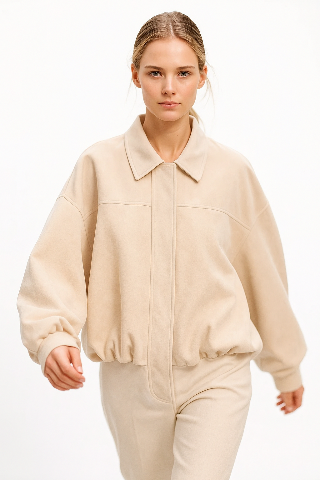 Arden Women's Suede Bomber