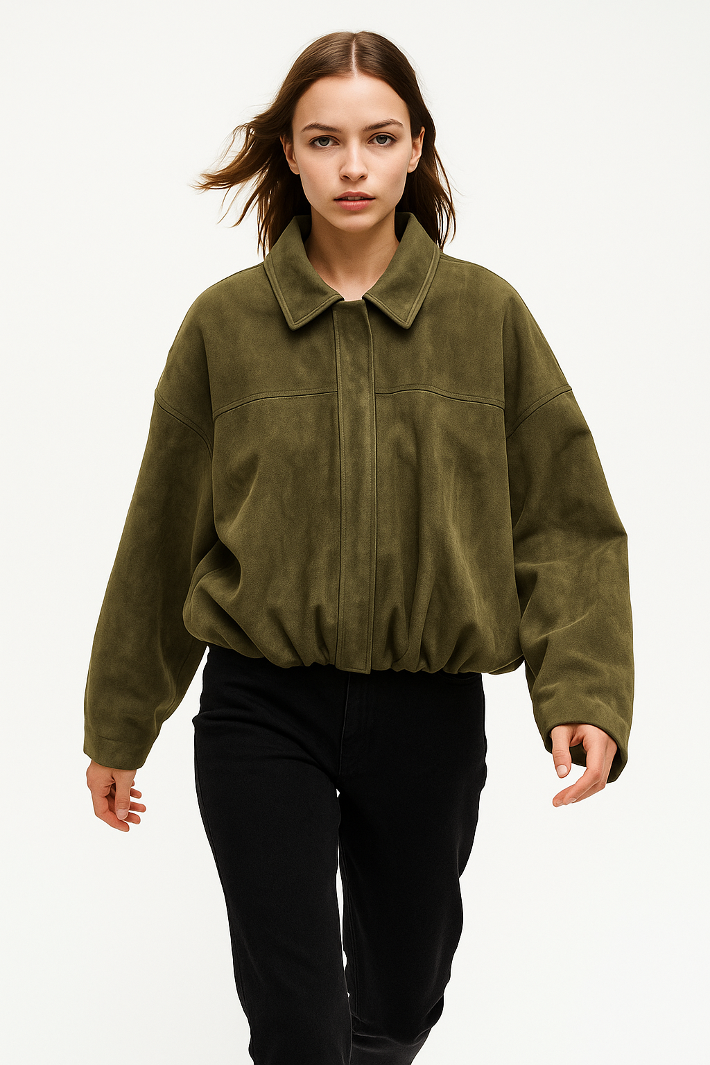 Arden Women's Suede Bomber