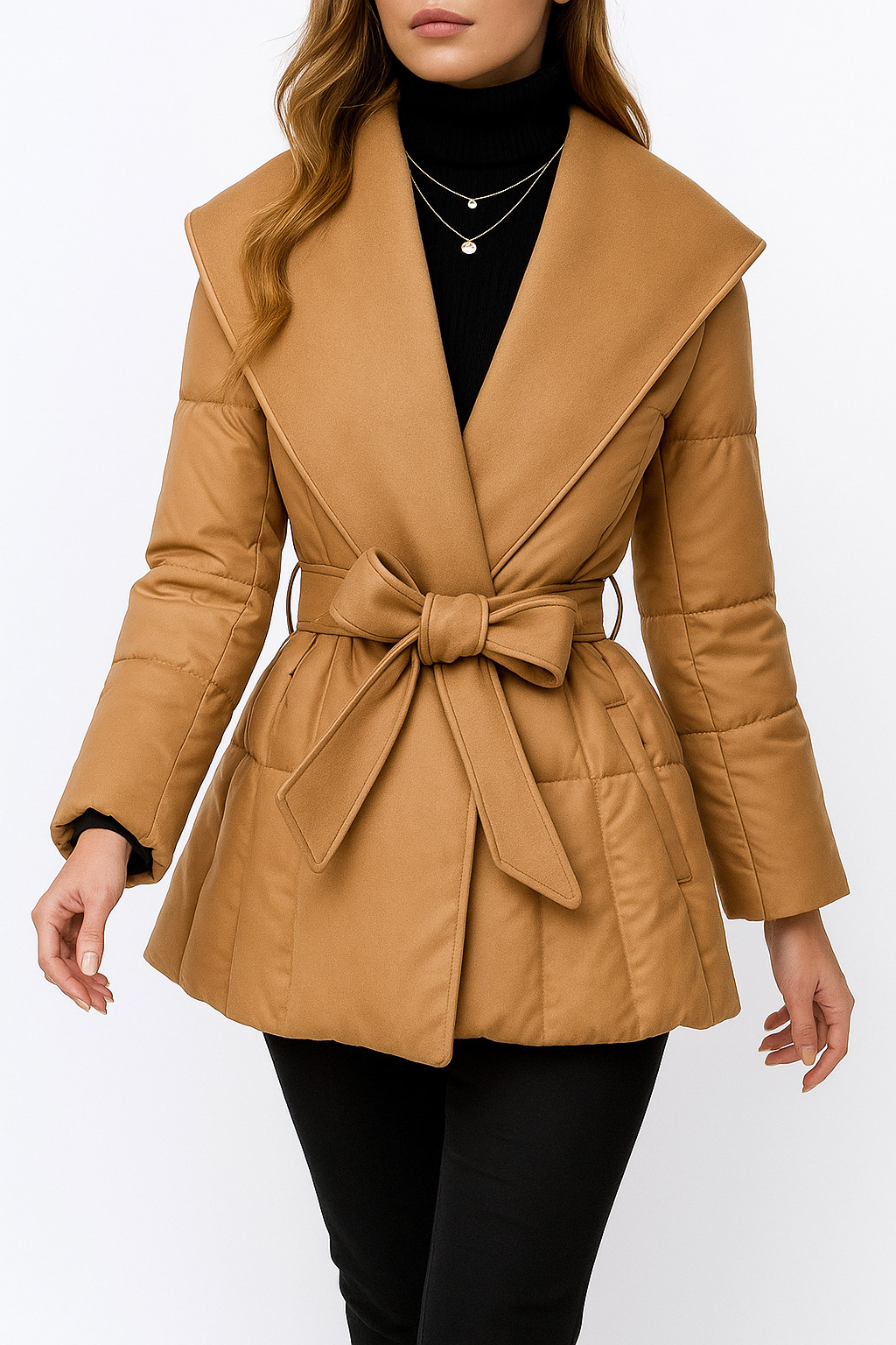 Lady Diana Belted Down-Jacket