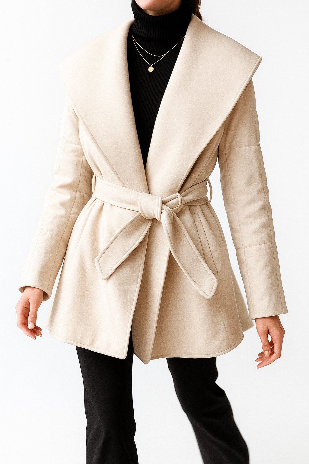 Lady Diana Belted Down-Jacket