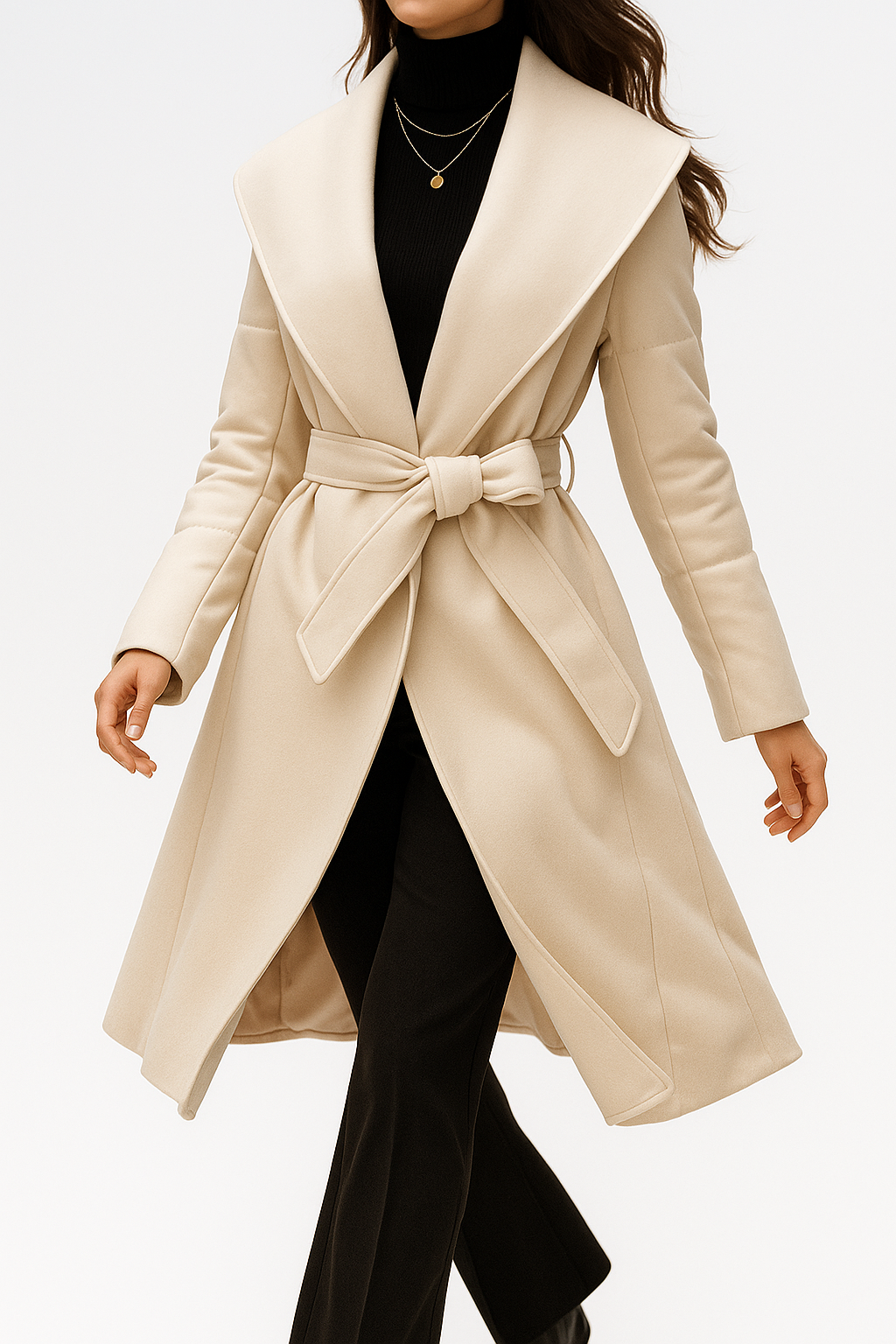 Lady Diana Belted Down-Jacket