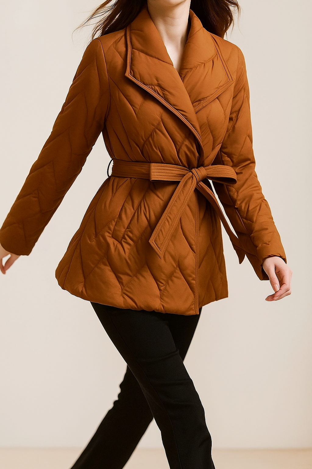 Marlow Quilted Wrap Coat