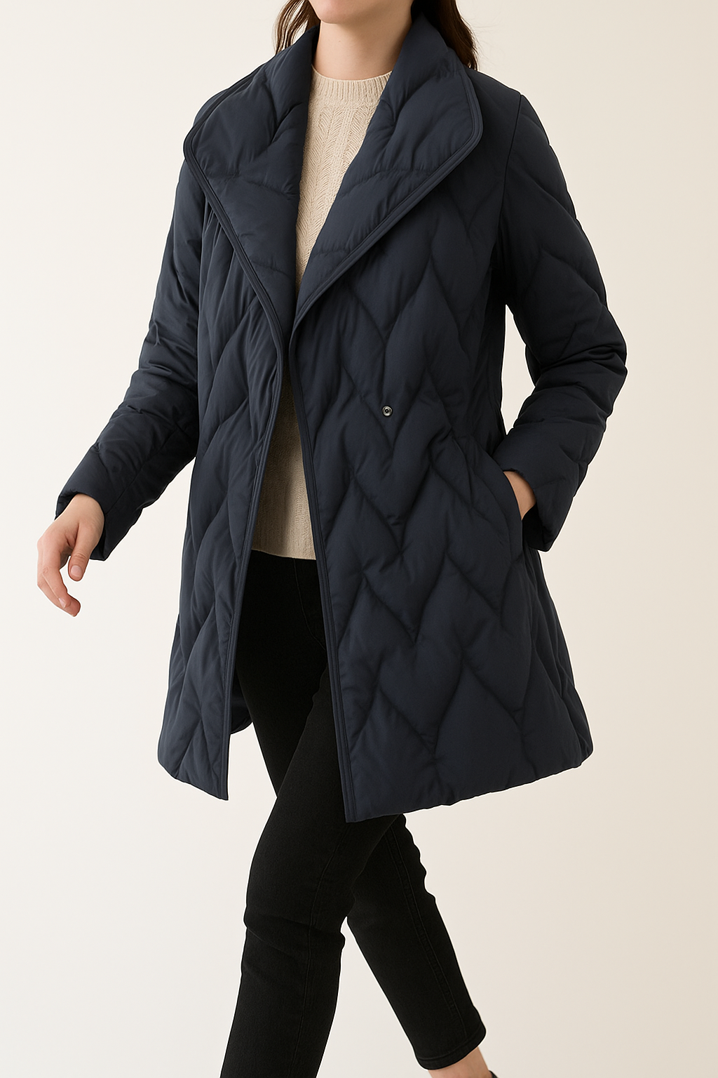 Marlow Quilted Wrap Coat