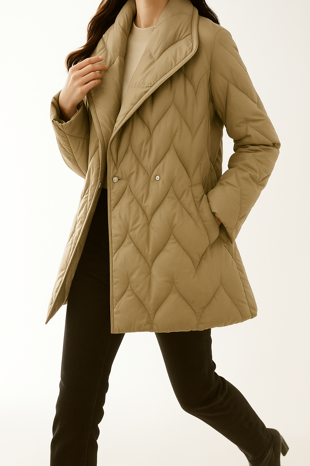 Marlow Quilted Wrap Coat