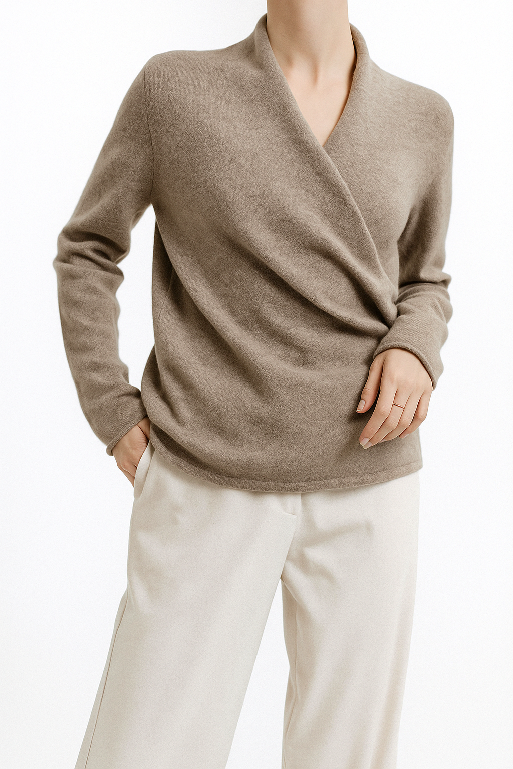 Serene V-Neck Knit Sweater