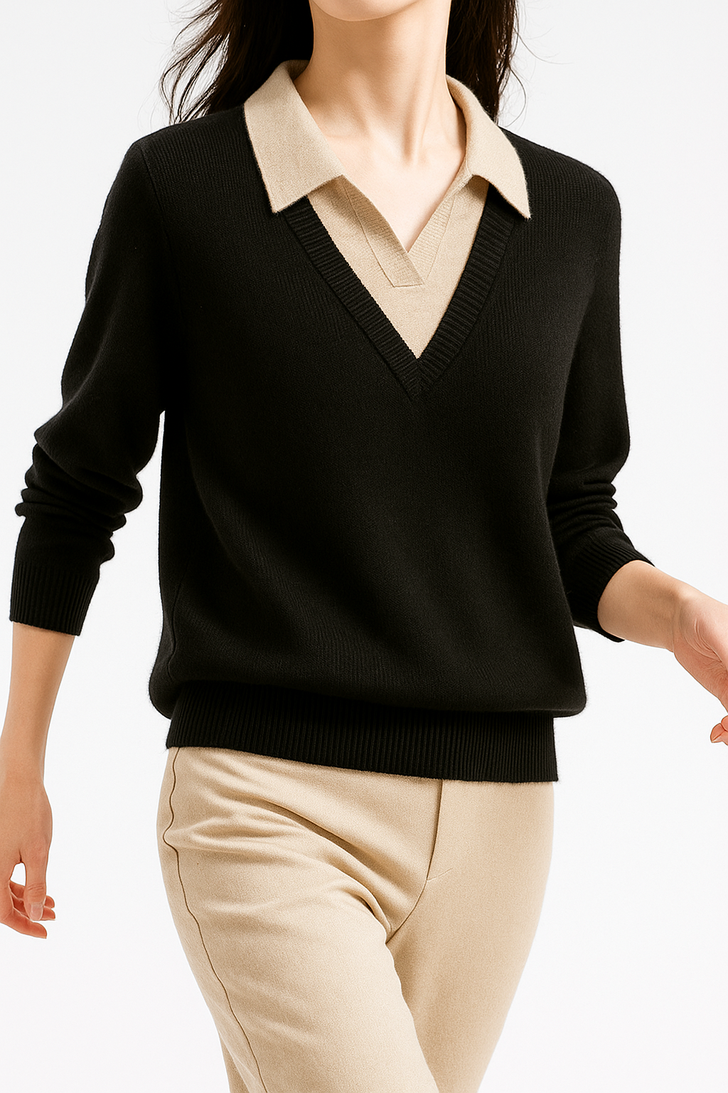 Madison Layered Knit Top