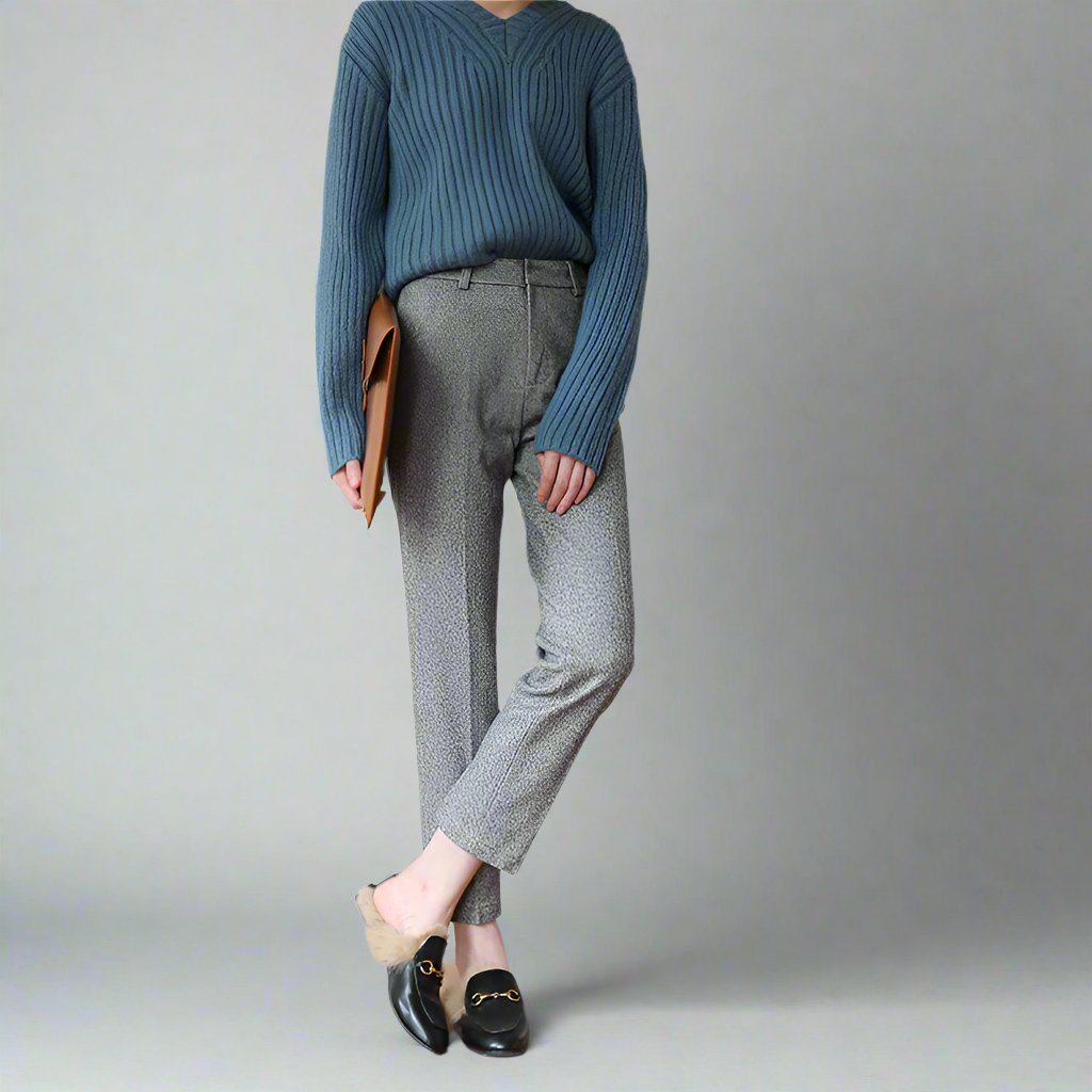 Colette Wool Herringbone Pants