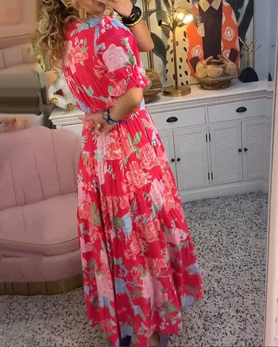Luvie dress with V-neck and pockets
