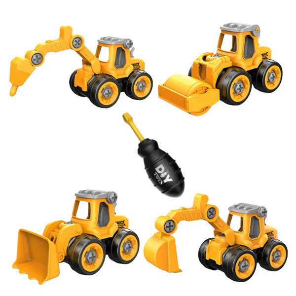 Set de véhicules de chantier pour petits ingénieurs