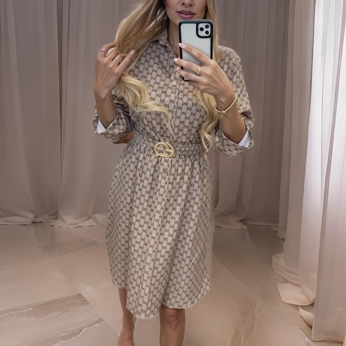 Eliza - Elegant Shirt Dress with Belt
