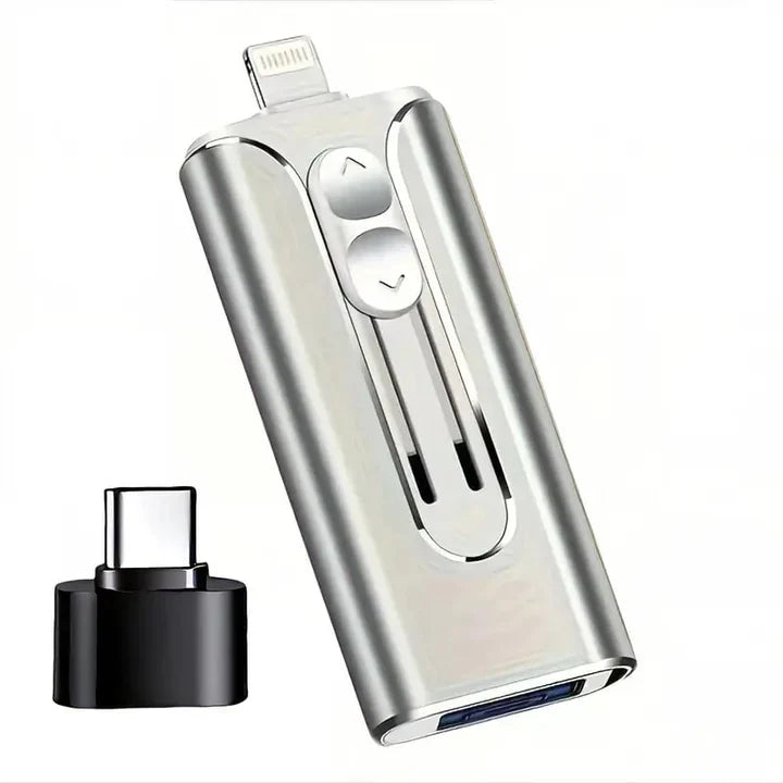Clé USB 4-en-1 pour téléphones et ordinateurs