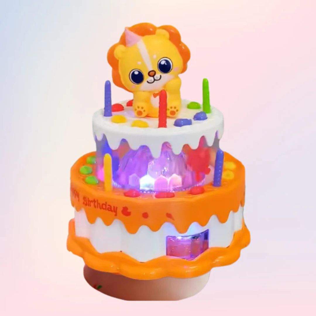 Gâteau d’Anniversaire Dansant – Jouet Musical LED pour Enfants