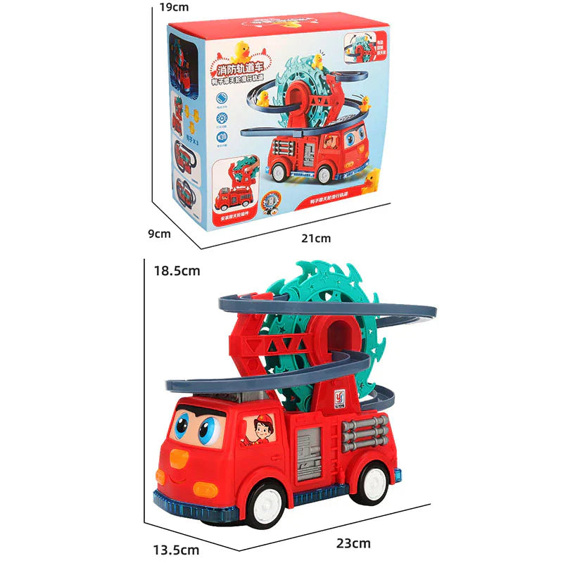 Voiture de jeu « descente des canards pompiers »