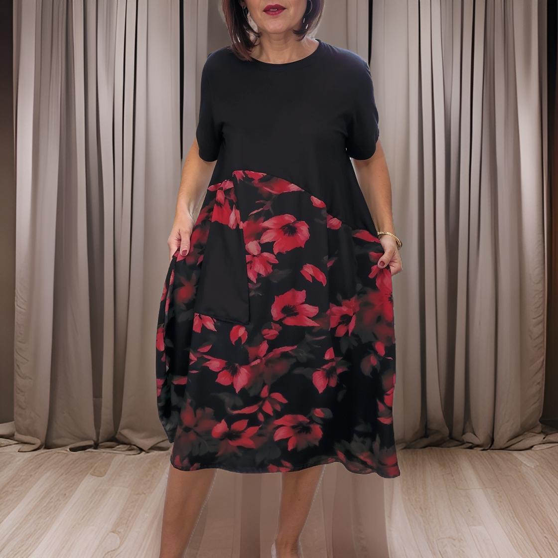 Lina - Daily dress with a floral pattern
