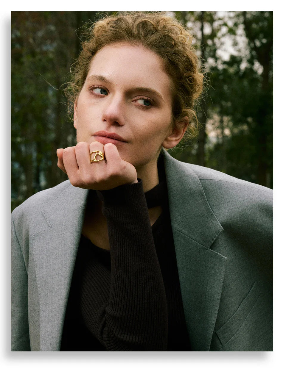 Forma Gold Open Ring
