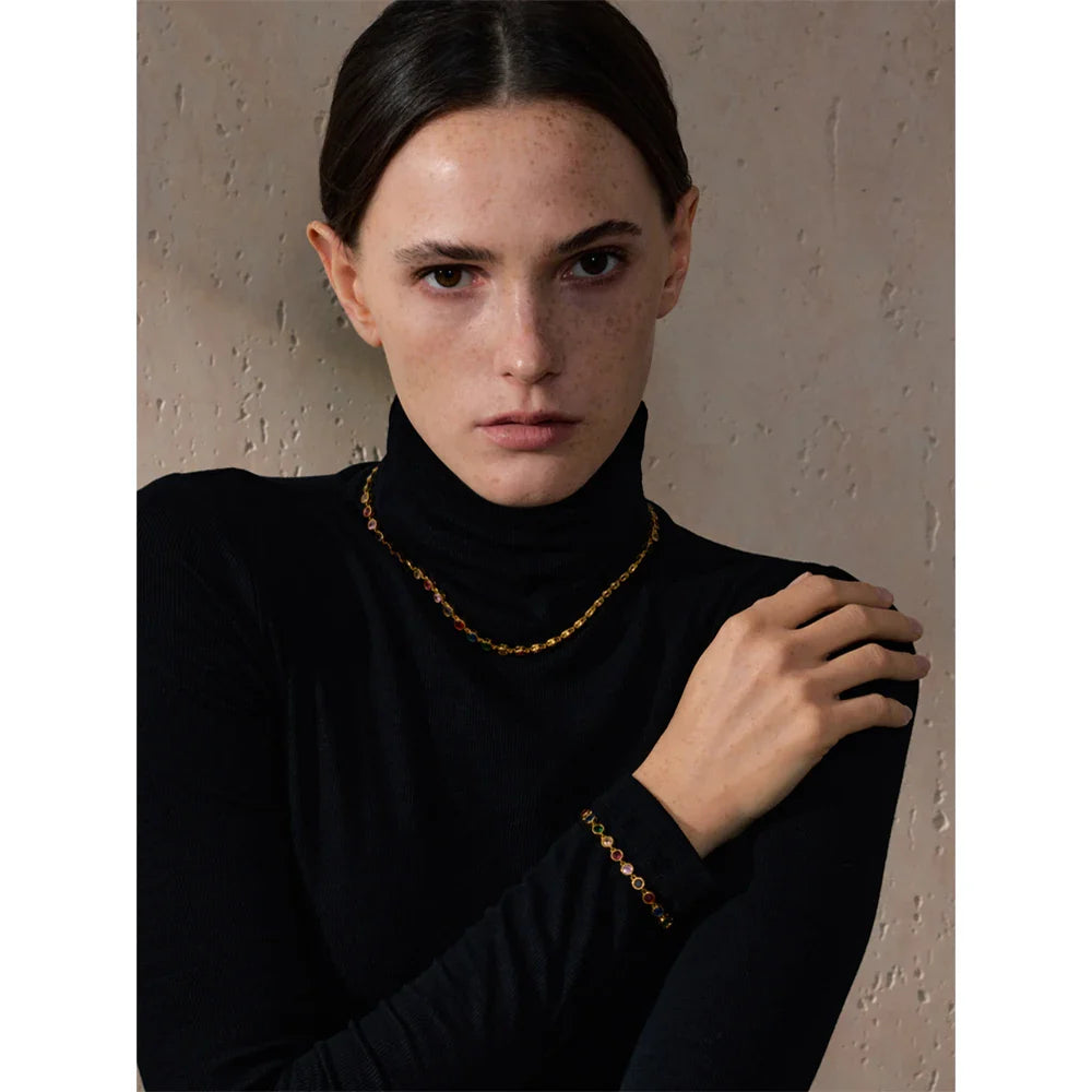 La Perla Di Luce 18k Gold Plated Gemstone Set