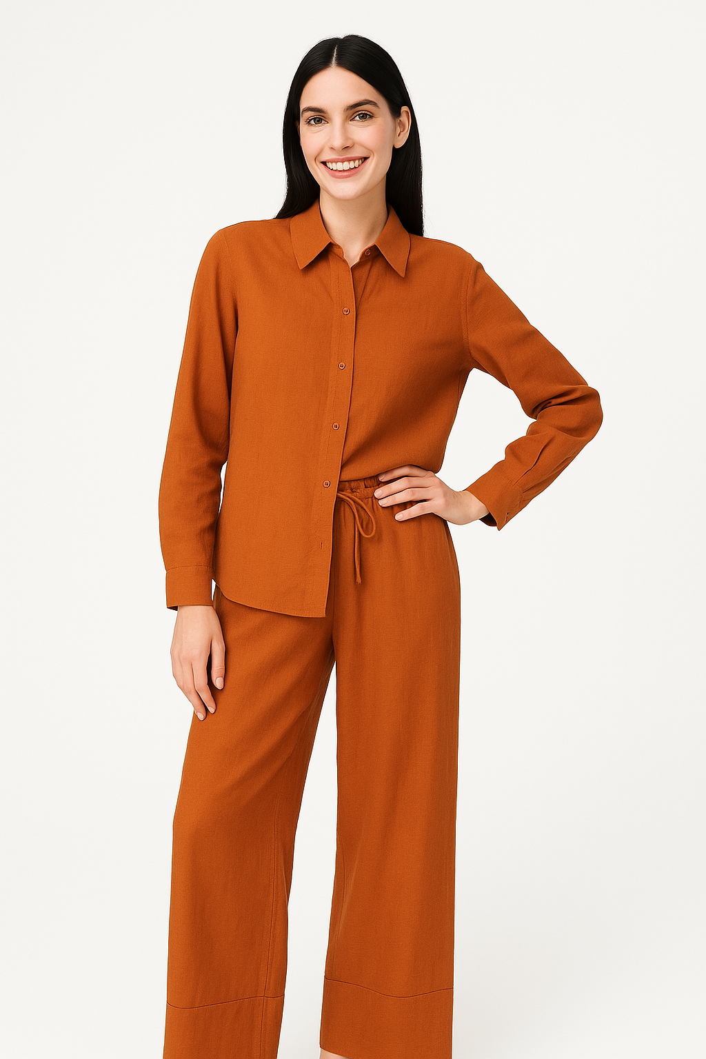 Capri Ember Linen Set