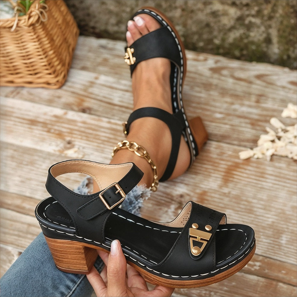 Brooke – Ultra-Comfortable Orthopaedic Block Heel Sandals