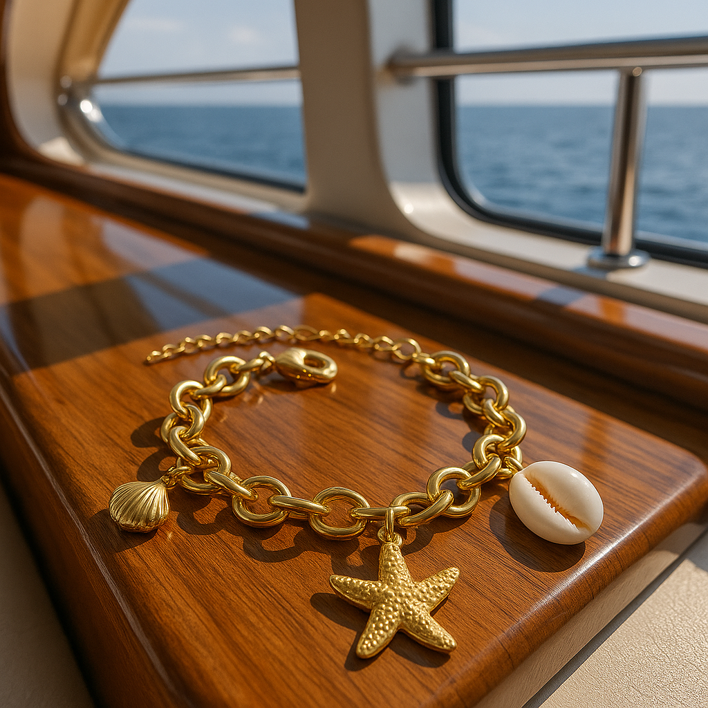 Marée Gold Chain Starfish Bracelet