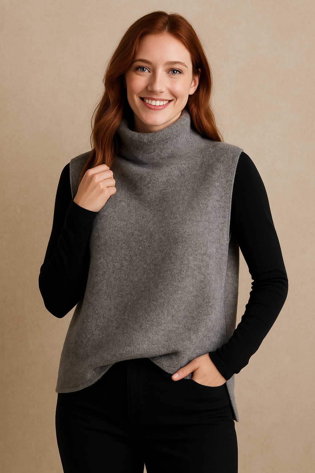 Classic Women's Sleeveless Cotton Knit Sweater Vest