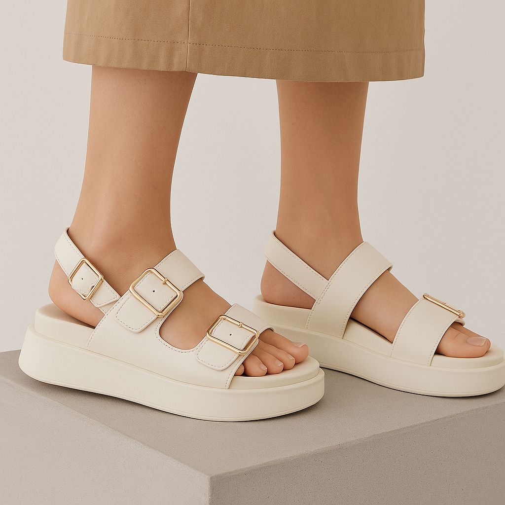 Italian Leather Platform Sandal