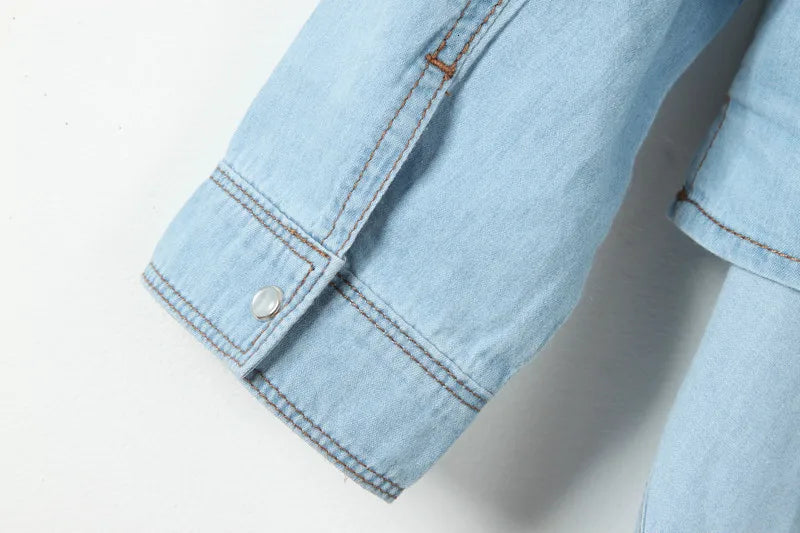 Cool Summer Denim Crop-Top