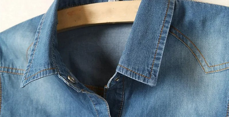 Cool Summer Denim Crop-Top