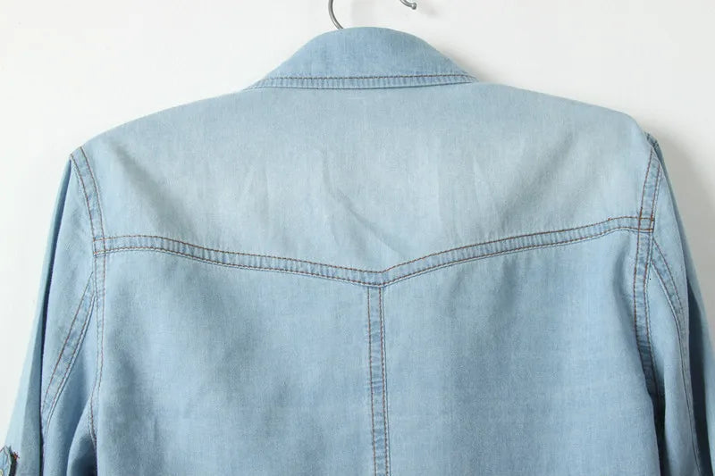 Cool Summer Denim Crop-Top