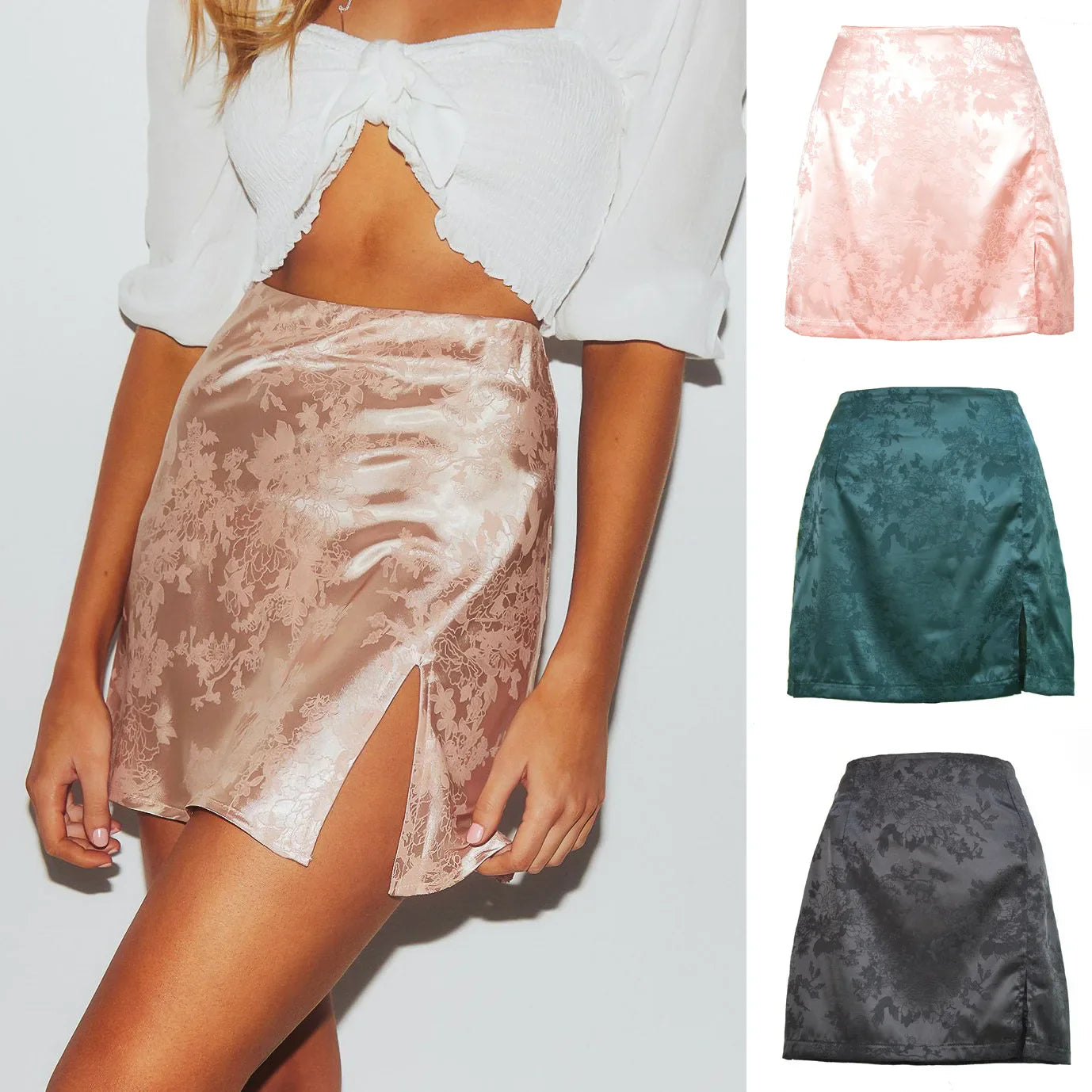 Sylvia Satin Skirt
