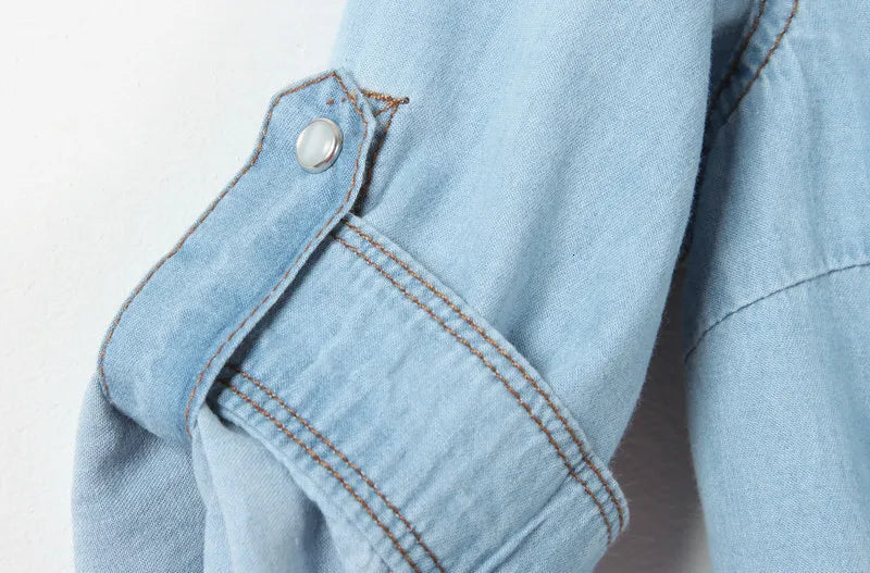 Cool Summer Denim Crop-Top