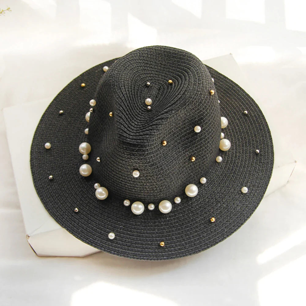 Portofino Pearl Straw Fedora