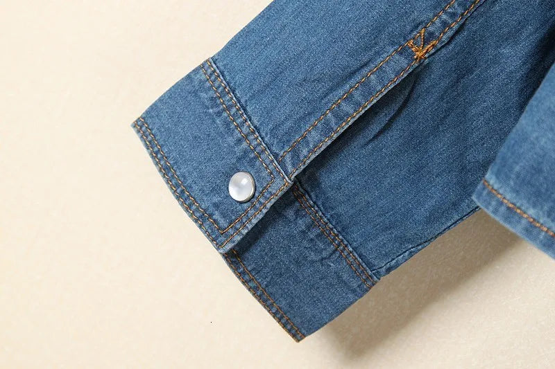 Cool Summer Denim Crop-Top
