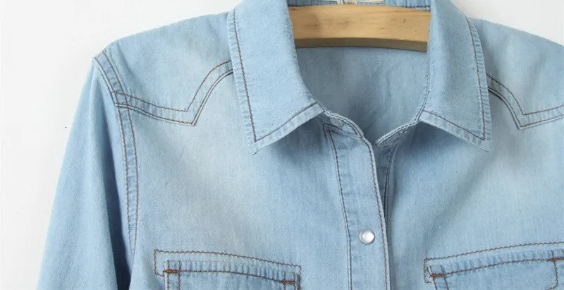 Cool Summer Denim Crop-Top