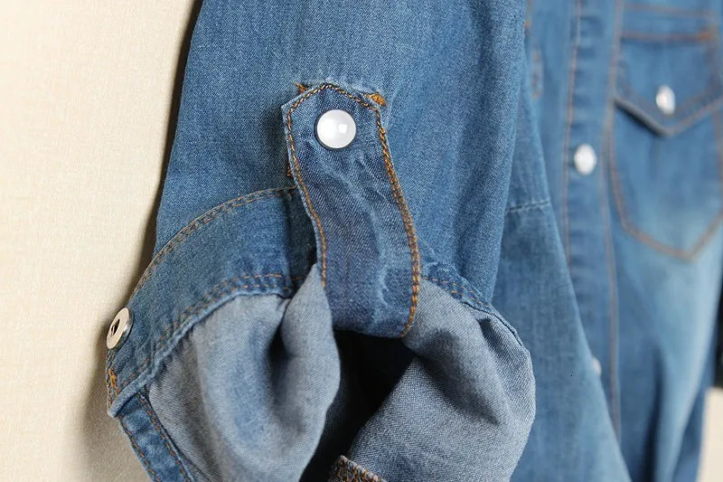 Cool Summer Denim Crop-Top