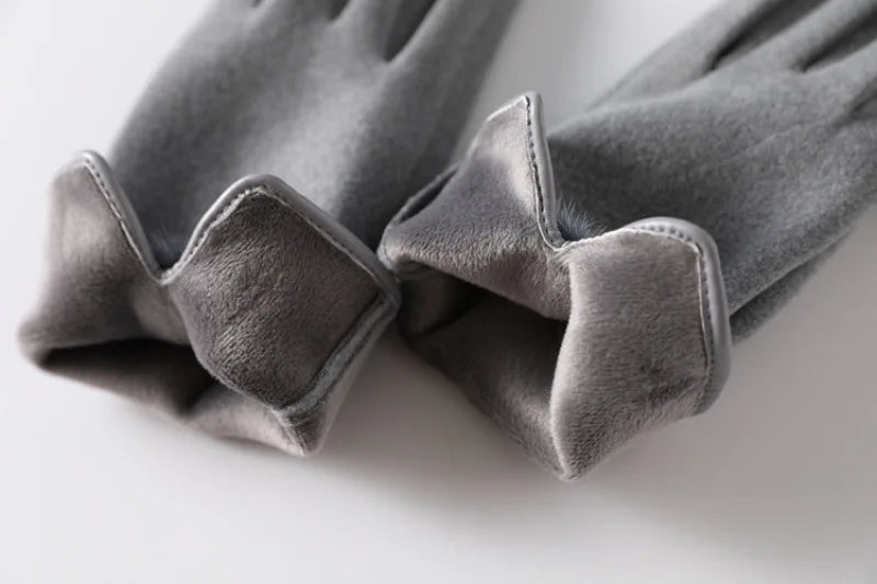 Luxe Touch Pom-Pom Gloves