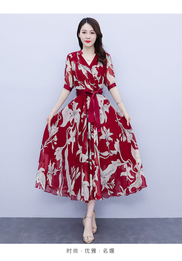 Theffanie's V-Back Jacquard Maxi Dress