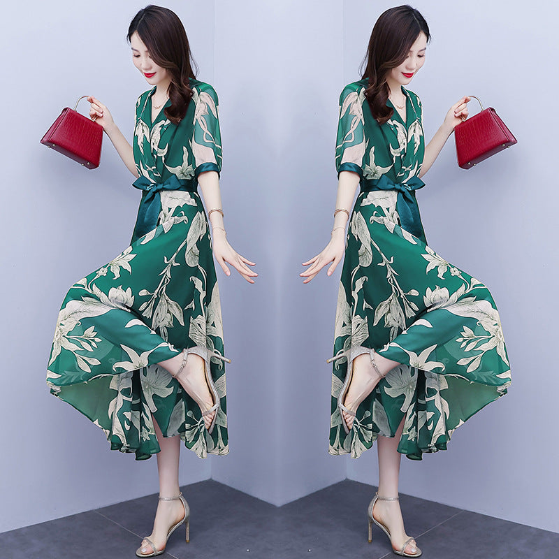 Theffanie's V-Back Jacquard Maxi Dress