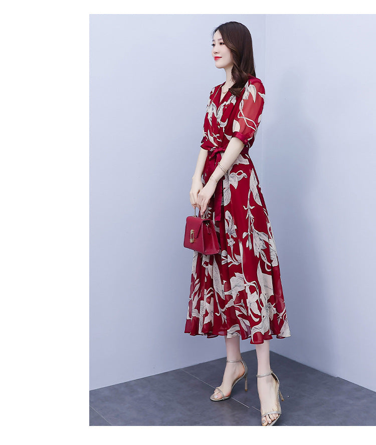 Theffanie's V-Back Jacquard Maxi Dress
