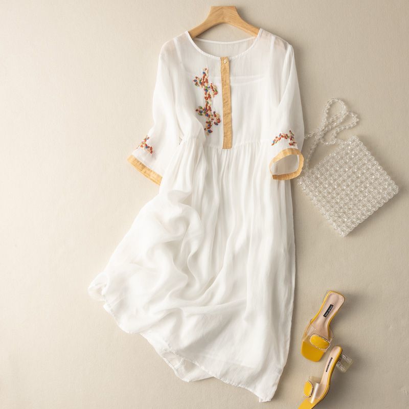 Elowen Linen Midi Dress