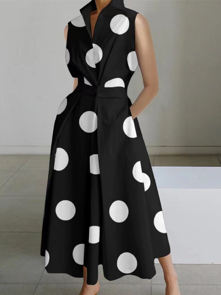 Luna - Local cotton dress with a shirt collar