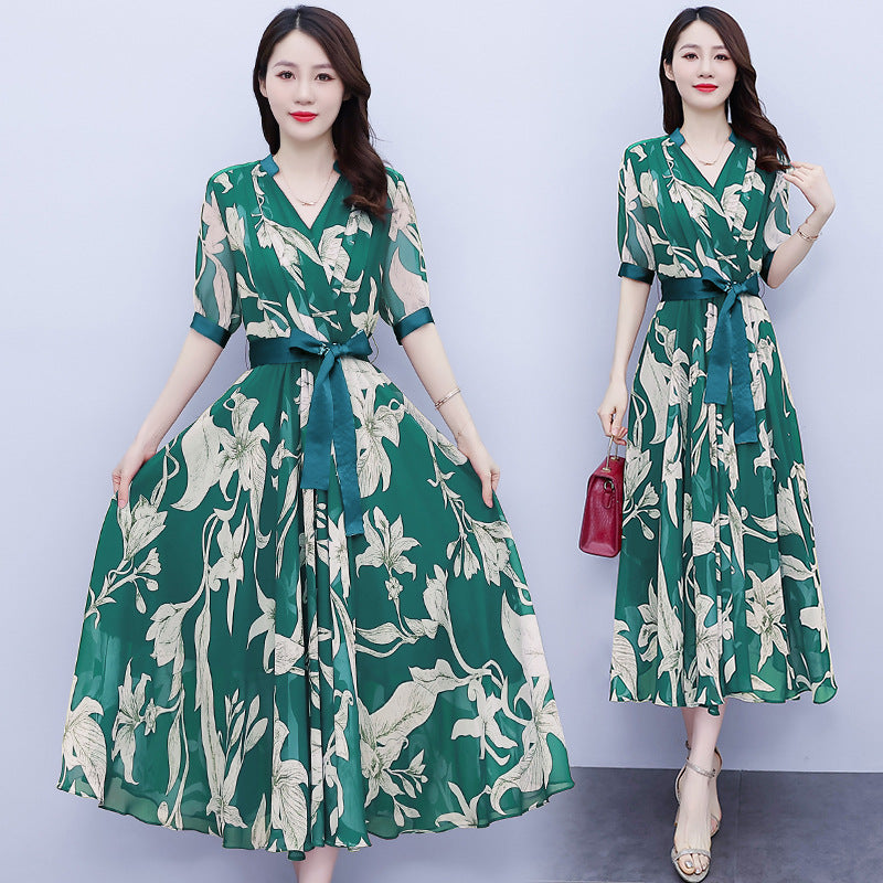 Theffanie's V-Back Jacquard Maxi Dress