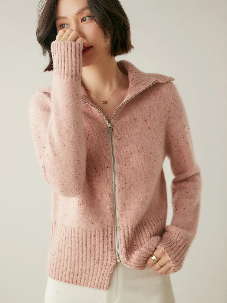 Ashmont Cashmere Zip Cardigan