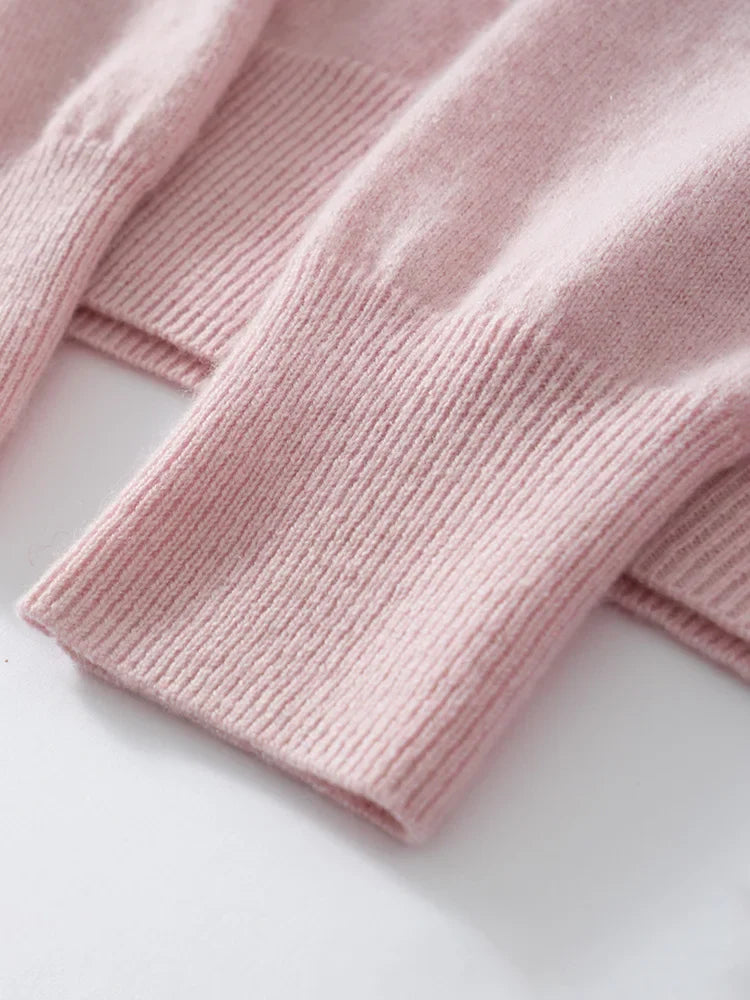 Selene Scarf-Collar Cashmere Pullover