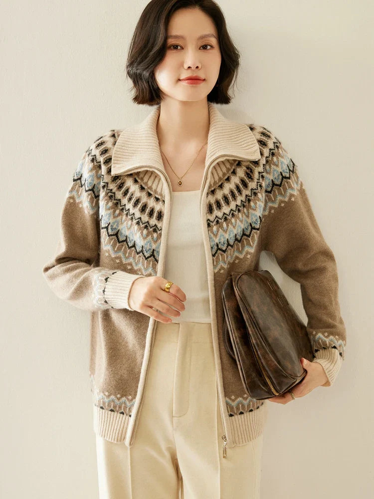Strathan Cashmere Zip-Up