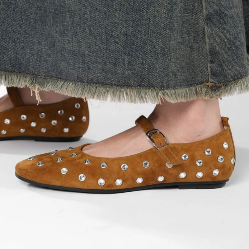Evelyn Studded Mary Janes