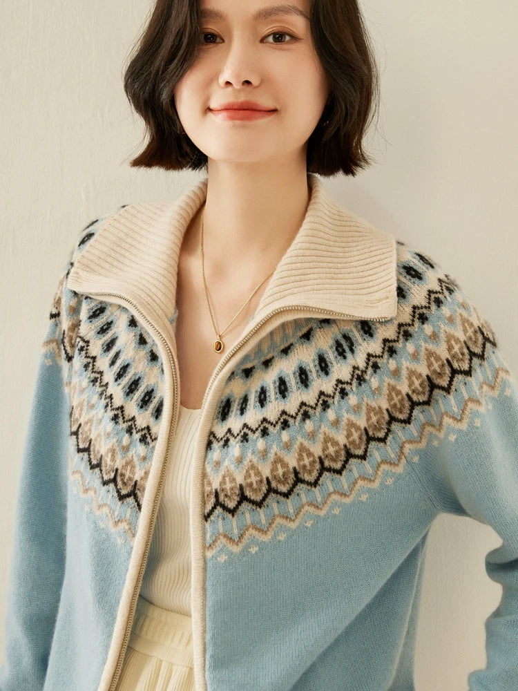 Strathan Cashmere Zip-Up