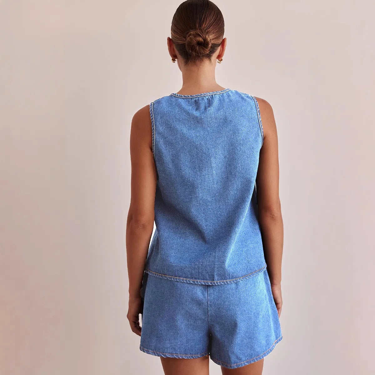 Doretta Denim Tie Set